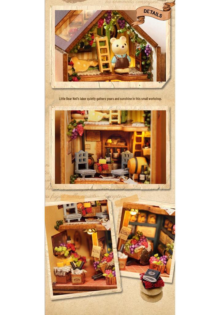 Zhi Qu Wu DIY 3D Miniature Playhouse Decoration Toy