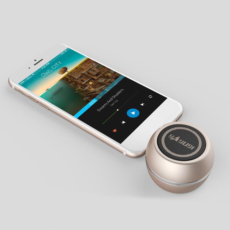 Mini Bluetooth Speaker 3.5mm AUX Jack Sound Amplifier Music Player Built-in Lithium Battery for Phone Notebook Laptop Tablet