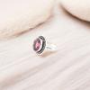 Natural Rhodolite Gemstone 925 Sterling Silver Jewelry Ring For Bridesmaid Gift RR-62-15