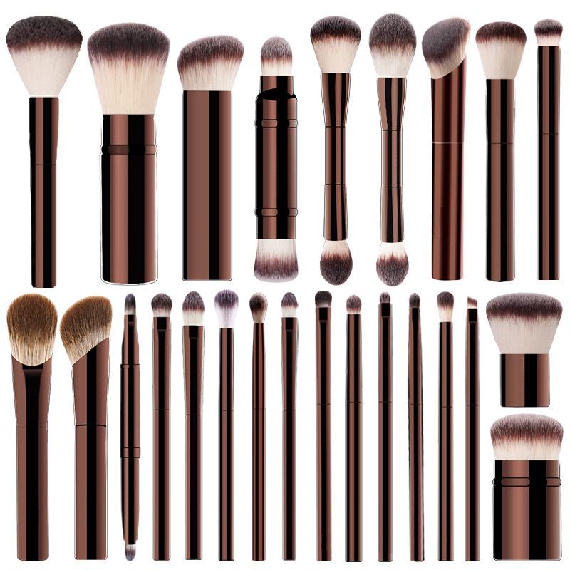 HG Complete Makeup Brush Set: Powder, Blush, Foundation, Eyeshadow, Concealer & Lip Brushes - Mo Yu Beauty Tools