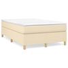 Maison Exclusive - Sommier à lattes de lit avec matelas Crème 120x200 cm Tissu