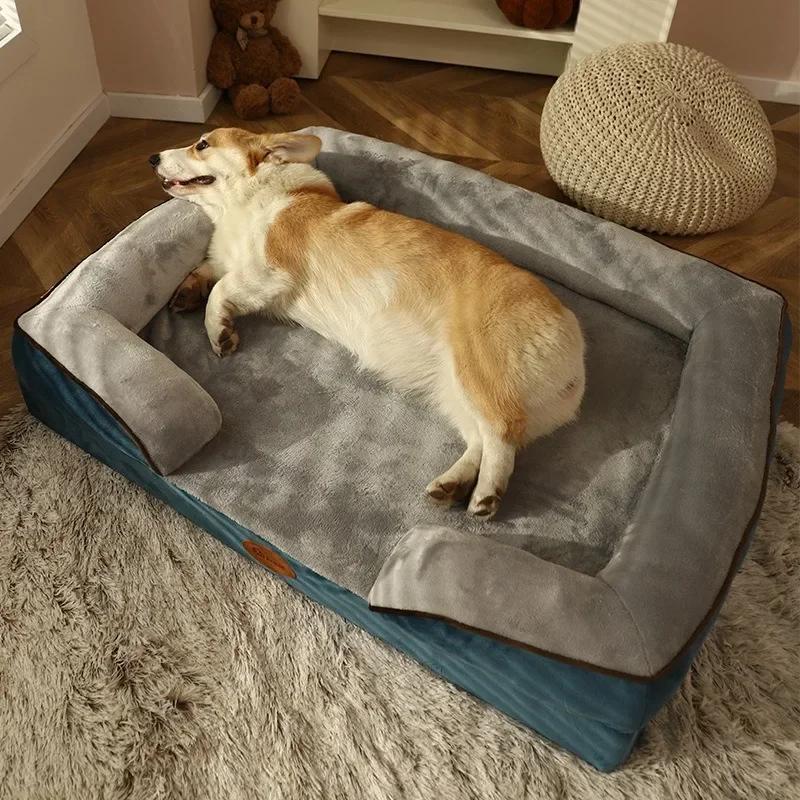 Four Seasons Universal Dog Bed Comfortable Cat Mattress Warm Rectangle Nest Removable and Washable Dog Mattress Pet Supplies