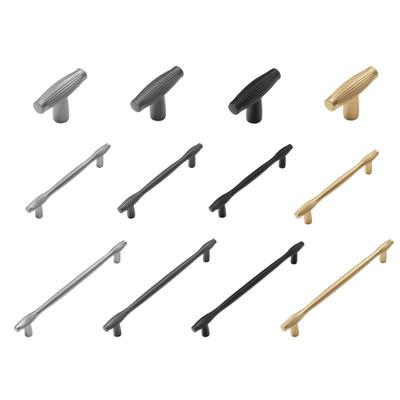 Simple Wardrobe Knob Zinc Alloy Cabinet Drawer Handle Cupboard Pulls Elegant Furniture Decoration Easy To Installation