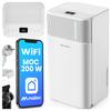 Desumidificador de ar absorvedor de humidade silencioso wifi temporizador higróstato 12l/24h