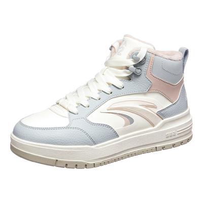 Qiyuan 982 Comfortable Trendy Versatile Simple Warm Durable High-Top Skate Shoes Women Sneaker 122548971-2