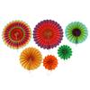 Good-20Pcs Colourful Party Fiesta Decorations Paper Fans Paper Flower Ball Honeycomb Balls Set For Wedding Birthday Events Festi