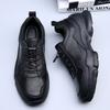 Spring and Summer Leather Walking Shoes Outdoor Sports Cross-country Running Shoes Men's Hollow Breathable Casual Non-slip Hiking Shoes