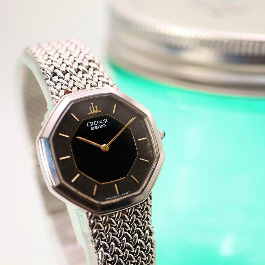 [USED] SEIKO CREDOR Octagon Women's Watch 786 with Box