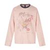 Cartoon Graffiti Print T-shirt Autumn Retro Long Sleeve Casual Tee Crew Neck 3D Print Tshirt