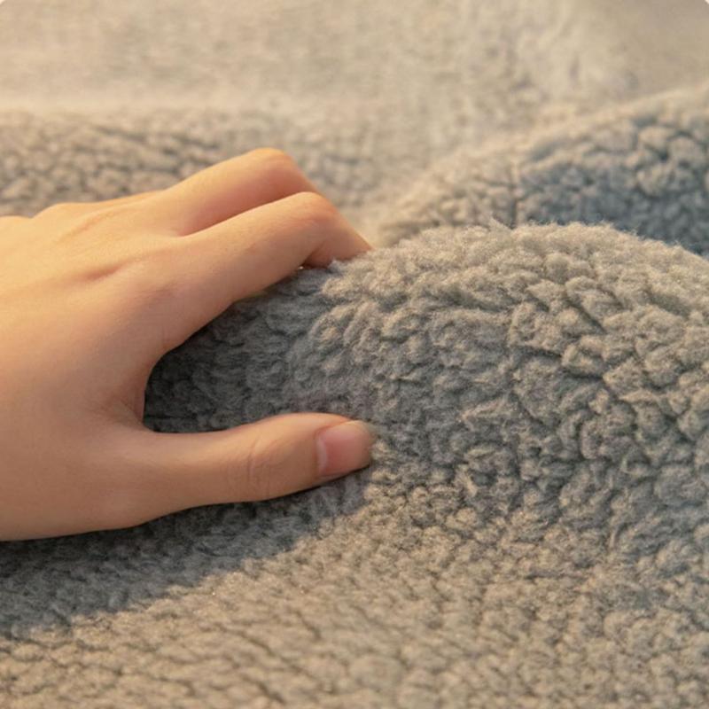 Winter Lamb Wool Sofa Cushion Minimally Thickened Plush Seat Cushion Anti Slip Sofa Cover Living Room Decoration Couch Protective Pad