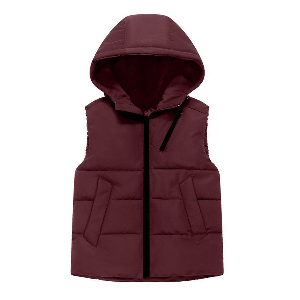 Children's Fashionable Casual Hooded Vest Jacket