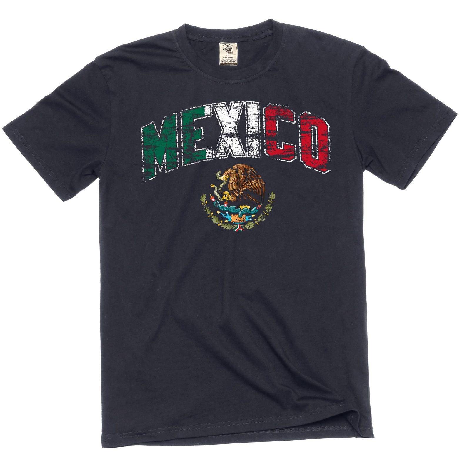 Mexico T-Shirt: Mexican Flag Eagle Coat of Arms 3XL