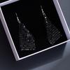 Colorful Sequined Fringed Earrings, High-End Square Geometric Long Earrings, Fashionable And Personalized Earrings.
