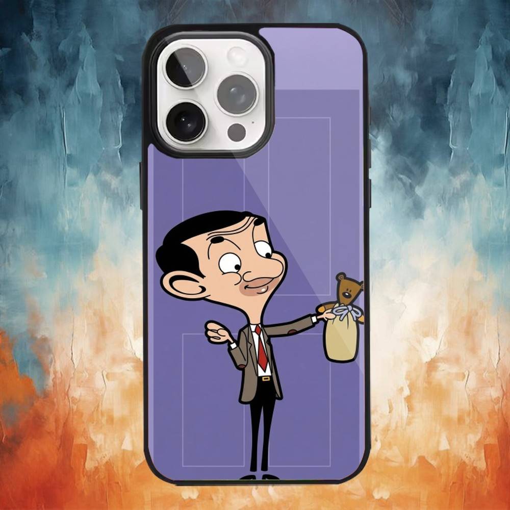 Mr Bean wallpapers Telefoonhoesje Voor iPhone 17,16,15,14,13,12,Plus,Pro,Max voor Magsafe Magnetisch Draadloos Opladen