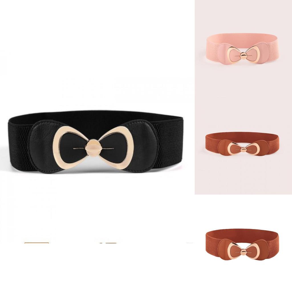 Womens Casual Dress Belt With Faux Leather Material And Hook Closure