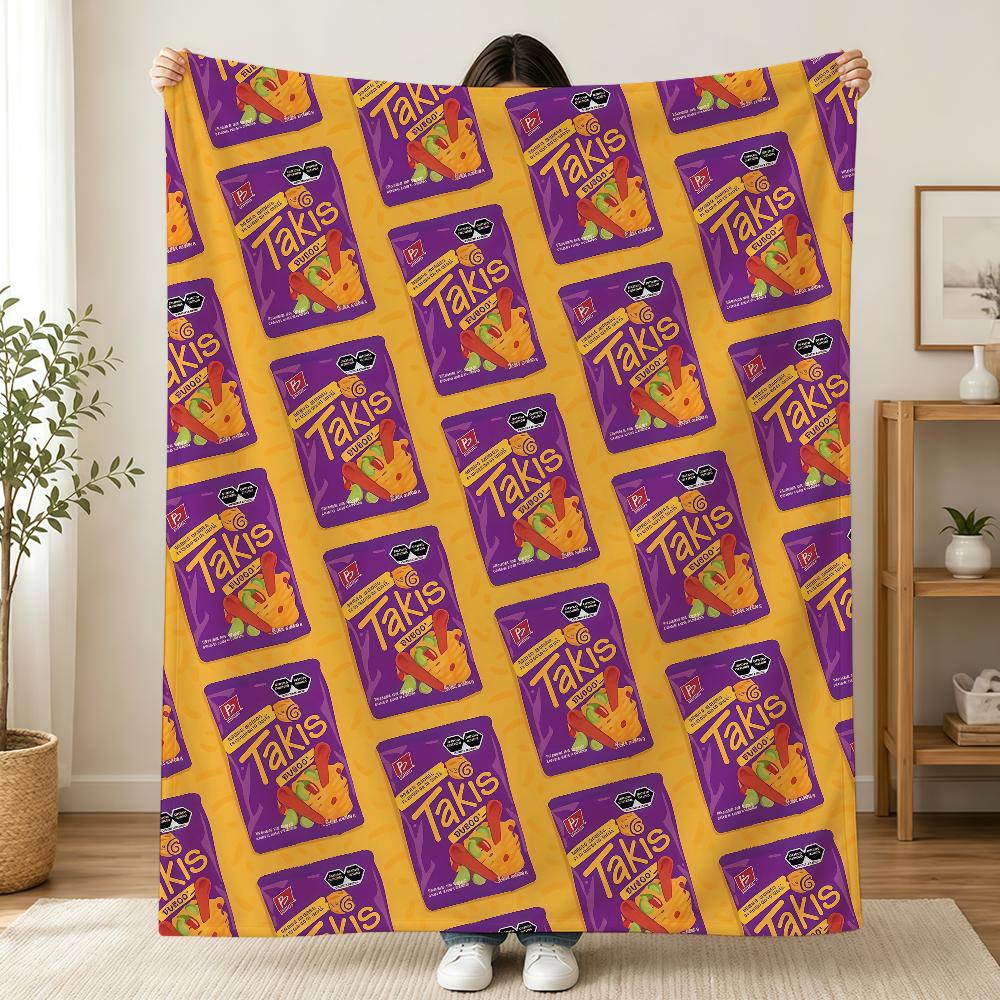 BB Design T-TakisS Blanket Printed Flannel Soft Warm Cozy Season Nap Bed Sofa Travel Camping Gift Adults Kids