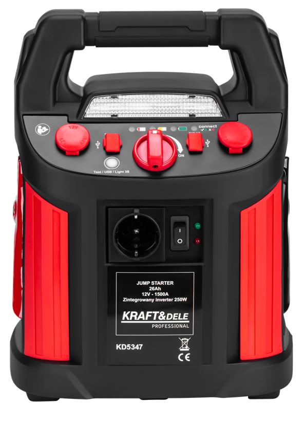 STARTHILFEGERÄT 1200/700A 26Ah 12V INVERTER KD5347