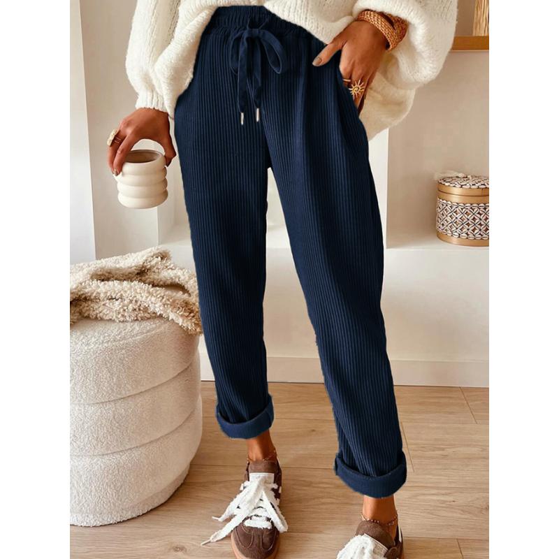 Women's New Casual Fashionable Solid Color Wide Leg Pants