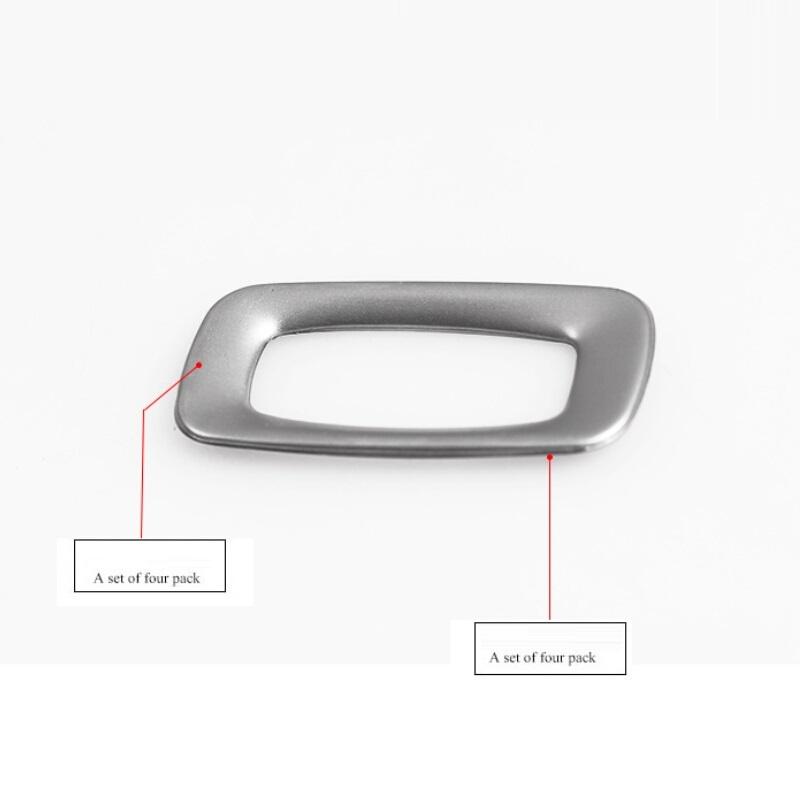 Spezielle Auto Innenraum Schlüssellochblende Dekorabdeckung Zierleiste Edelstahlstreifen Schlüsselanhänger 3D-Aufkleber für Volvo S60 V60