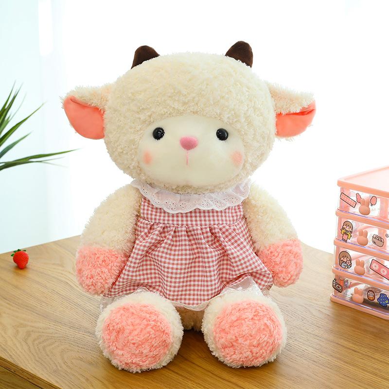 

New Cute Pudding Lamb Doll Comfort Kitten Plush Toy Rag Doll Pillow Valentine s Day Gift Girls 45cm (0.35kg)