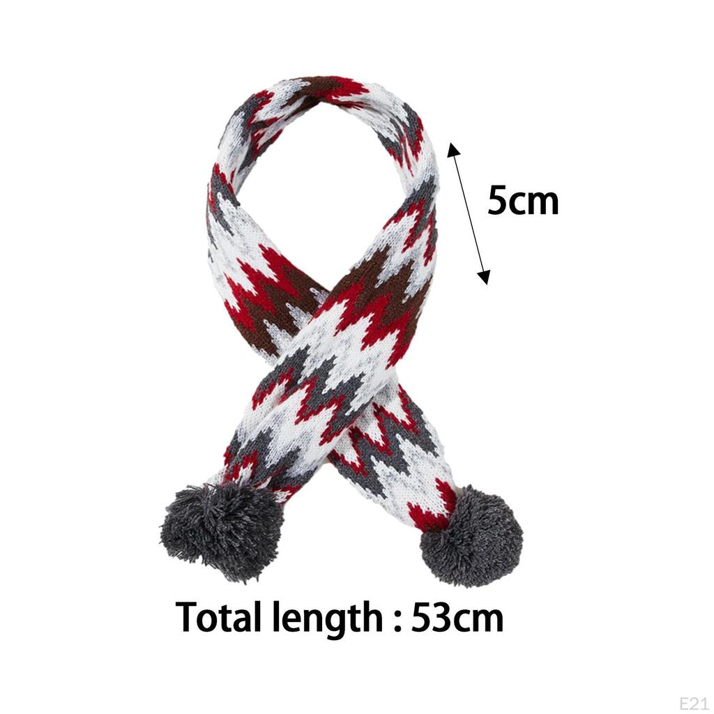 Christmas Dog Cat Santa Scarf Xmas Pet Knitted Winter Neck Warmer Costume for Puppy