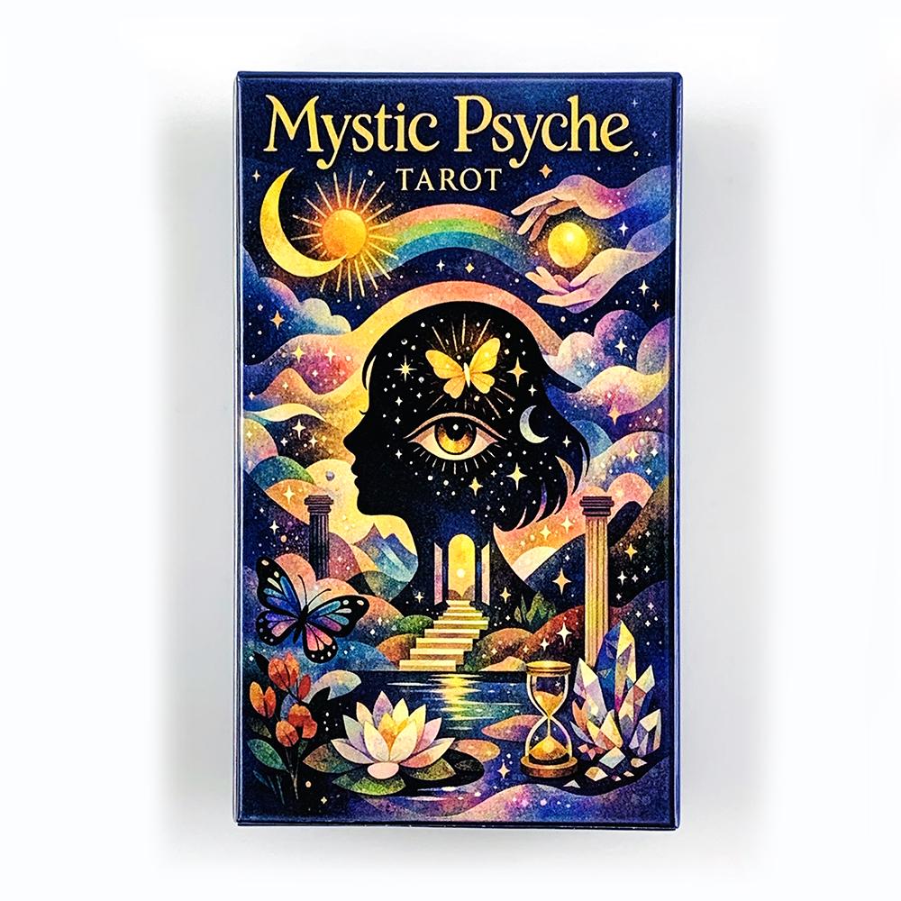 New Mystic Payche Tarot Cards 78 Cards Prediction Divination Tarot Deck Party Board Game Entertainment Leisure Cards Game