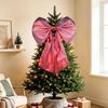 Large Velvet Christmas Tree Bow Ornament