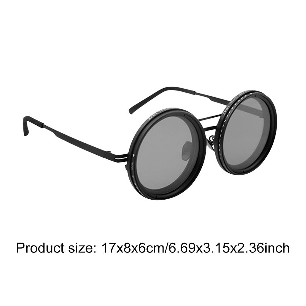 Round Sunglasses Polarized Sunglasses ND Filter Lenses Driving Sun Glasses Fashion Eyewear for Driving Fishing