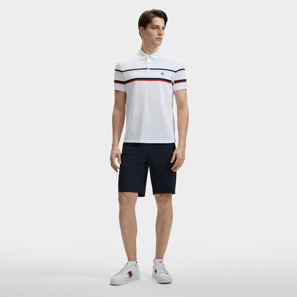 New FILA Polo Shirts Men's Standard White F11M431104FWT