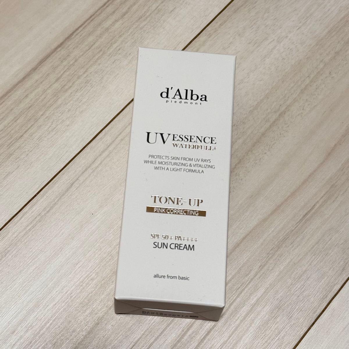 d Alba UV Essence Waterful+ Tone Up Sun Cream Pink