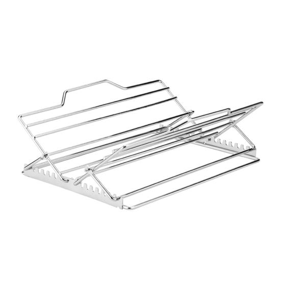 

1/2Pcs Adjustable V-Shaped Chicken Roasting Rack Non-Stick Stainless Steel Foldable Roasting Stand Travel Grill Accessories 1pc