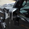 ABS Black/Silver Car Exterior Mirror Rain Eyebrow Frame Decorative Sticker For Hummer H2 2003-2009 Car Accessories