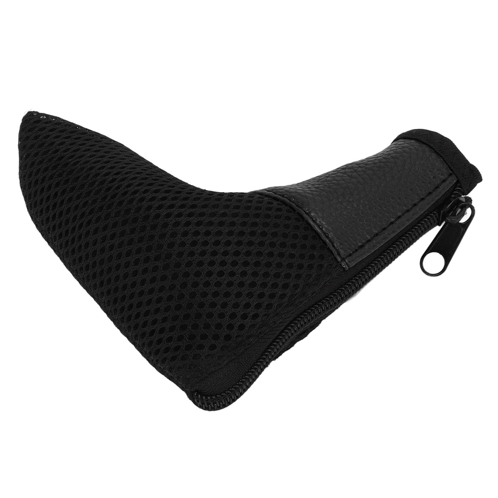 

L-образный сетчатый чехол для головки гольфа, чехол для головки клюшки для гольфа, протектор, сумка с застежкой-молнией, черный