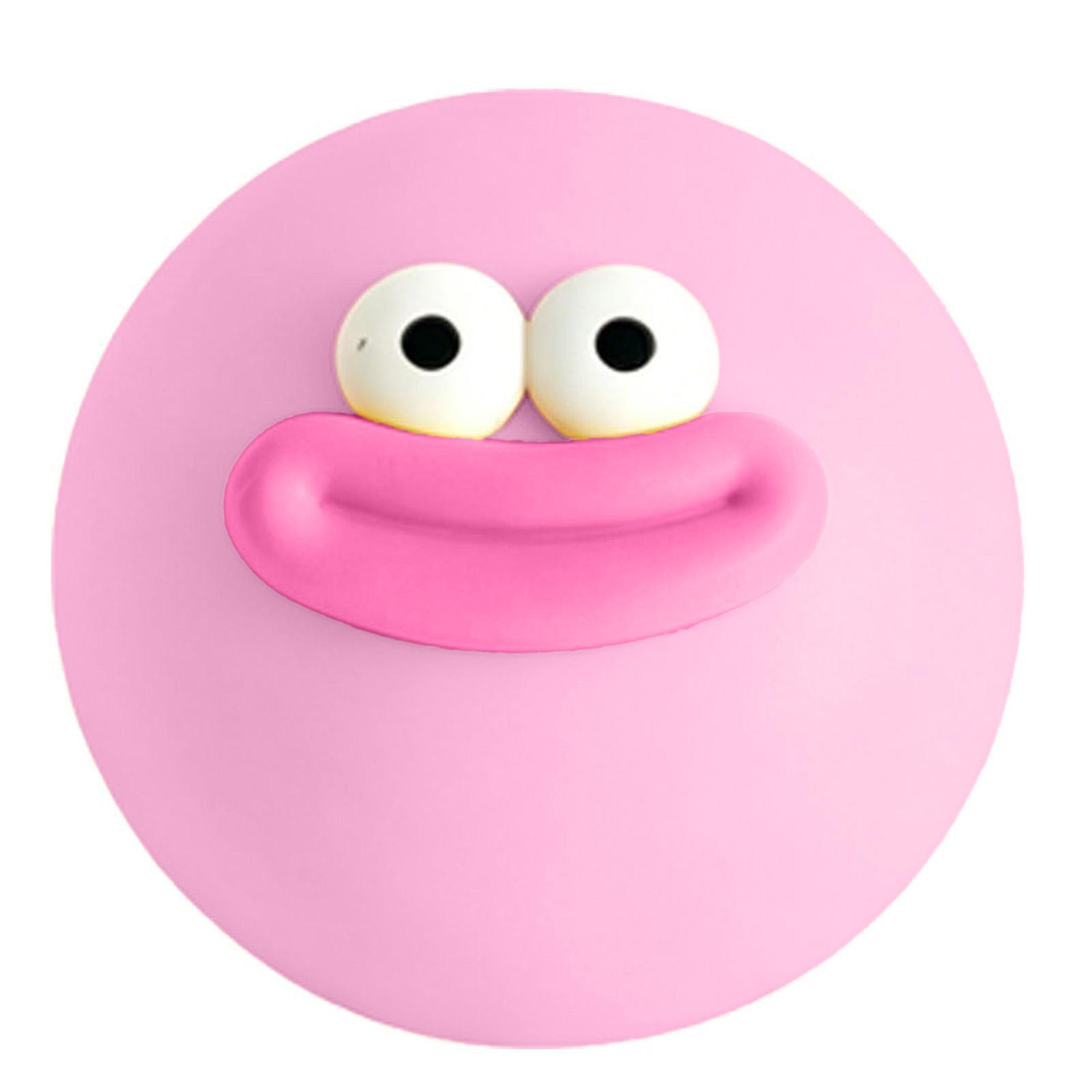 

Squeezable Stress Relief Ball with Cartoon Face Design Soft TPR Material for Hand Exercise and Sensory Play for Adults and Kids One Size розовый