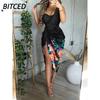 Fashion Summer Spring Solid Color Print Sleeveless Casual Dresses