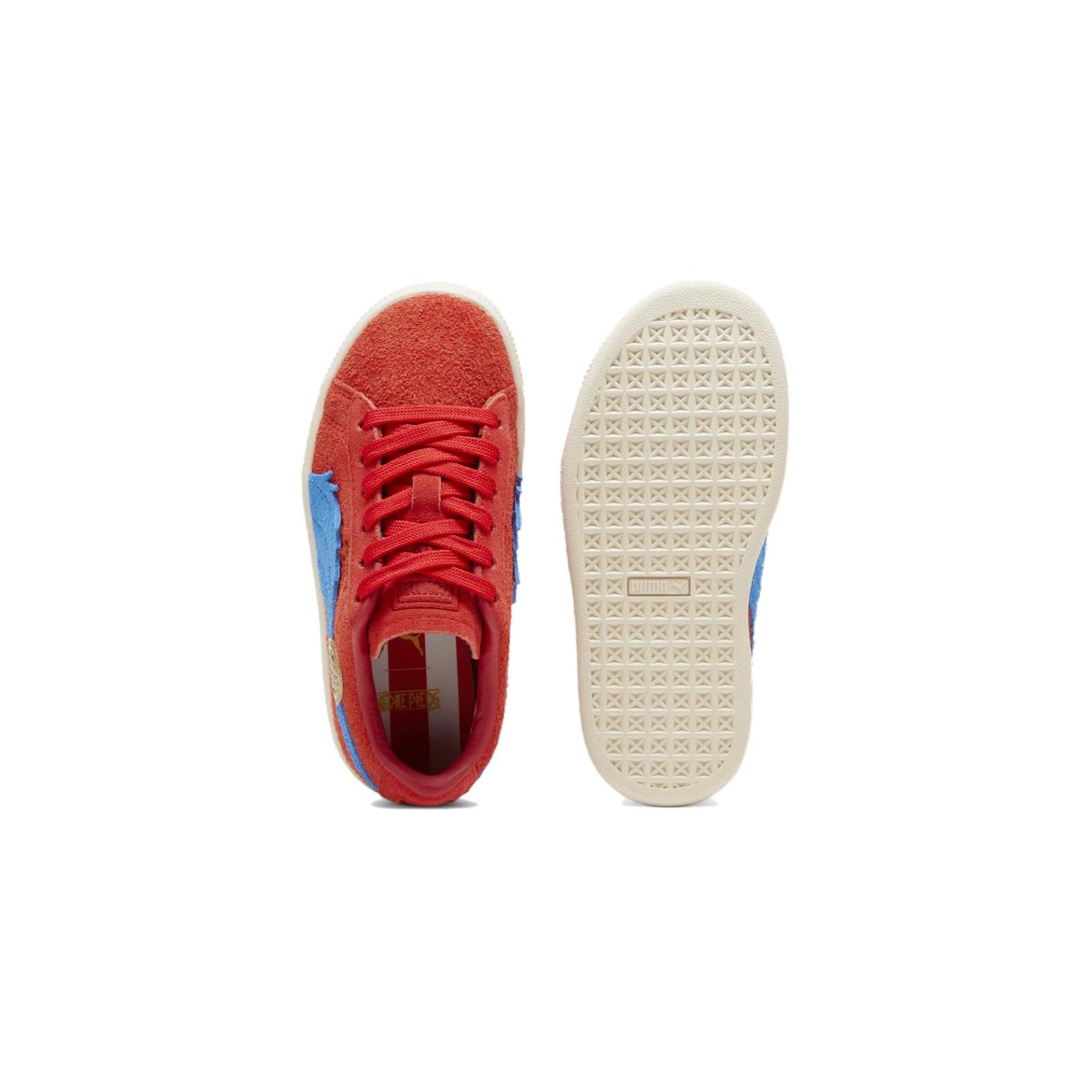 One Piece x Puma Suede Кроссовки для малышей Луффи Красный Для-Всех-Времен Красный — фото 5
