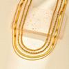 Herringbone Necklace for Women,Dainty Gold Color Necklace, Simple Layered Necklaces Jewelry Gift