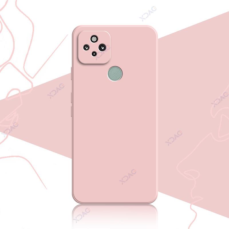 

Роскошные квадратные жидкие силиконовые чехлы для Google Pixel 5 A 5A Pixel5 5G Global 360 мягкие чехлы для телефонов с защитой от падения Pixel 5 розовый