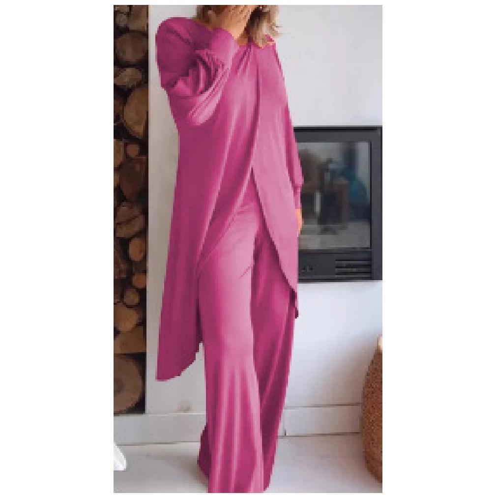 Women'S Spring And Summer New Comfortable Casual Sports Daily Commuting Fashionable Solid Color Clothing Set