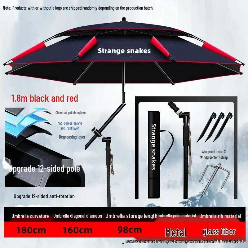 Universal Heavy-Duty Outdoor Fishing Umbrella – Large, Thickened Sunshade & Rain Protection