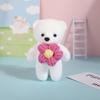 7/10Pcs Valentines Day Gift Bouquet Bear Ice Cream Flower Bear For Wedding Bouquet Cute Bear Beautiful Flower Gift Home Decor
