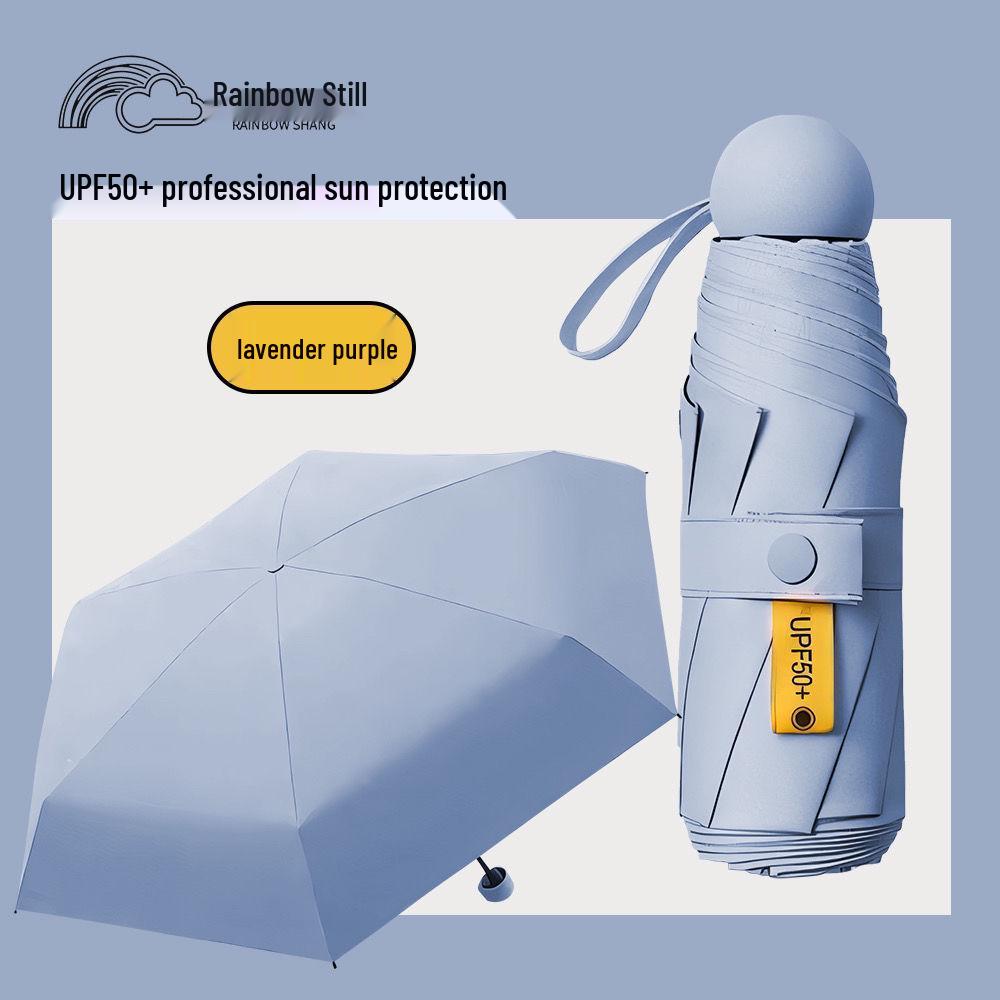 

Компактный зонт двойного назначения от солнца и дождя с цветным покрытием - Складной и портативный Aluminum Mini