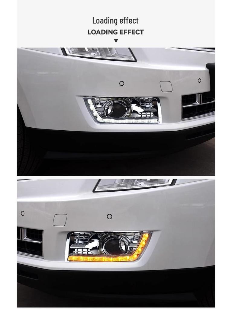 Cadillac SRX LED Daytime Running Lights with Flowing Turn Signals