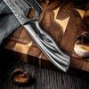 Professionelles scharfes Metzgermesser für zu Hause, Edelstahl, kleiner Krummsäbel, komfortables Griffdesign, Küchenmesser mit Messerschale