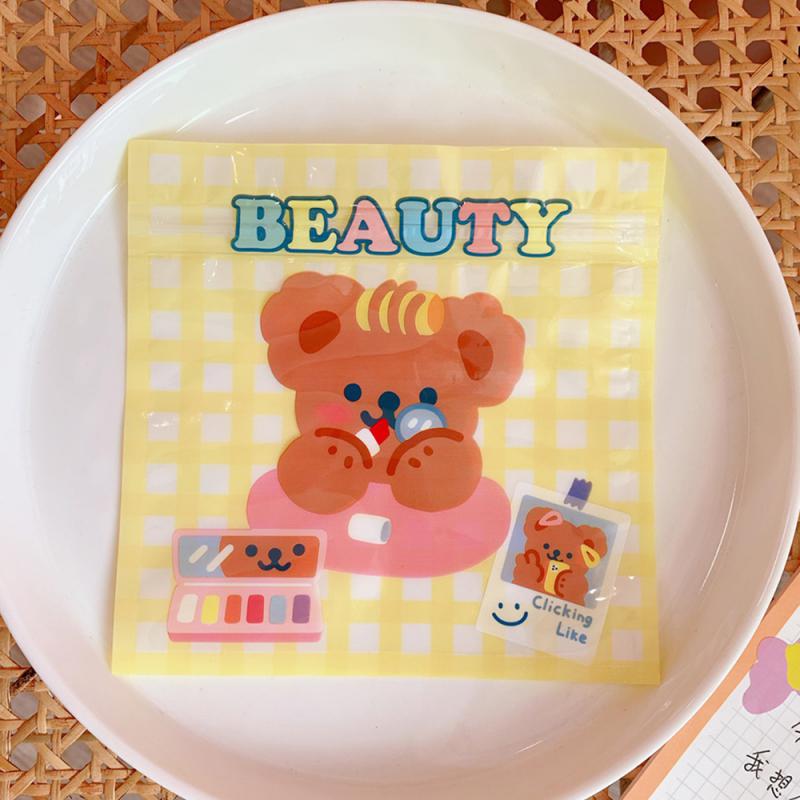 Food Storage Organizer Does Not Take Up Space Easy To Carry 13.5*13.5cm Plastic Cute Cartoon Snack Bag Creative And Cute 4.2g