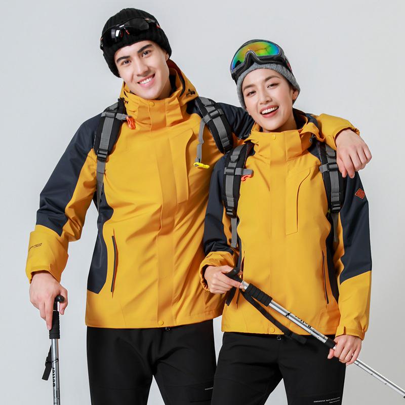 

Men s Windproof & Waterproof Mountain Jacket with Removable Liner Large