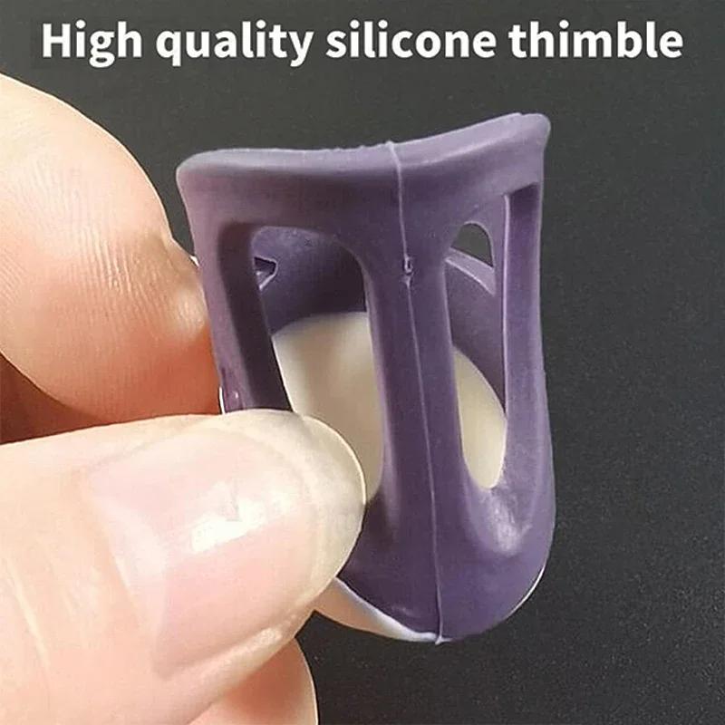 Silicone Thimbles Finger Tips Protector Anti-Slip Finger Covers Hand Cross-stitch Sewing Sewing Accessories Sewing Supplies