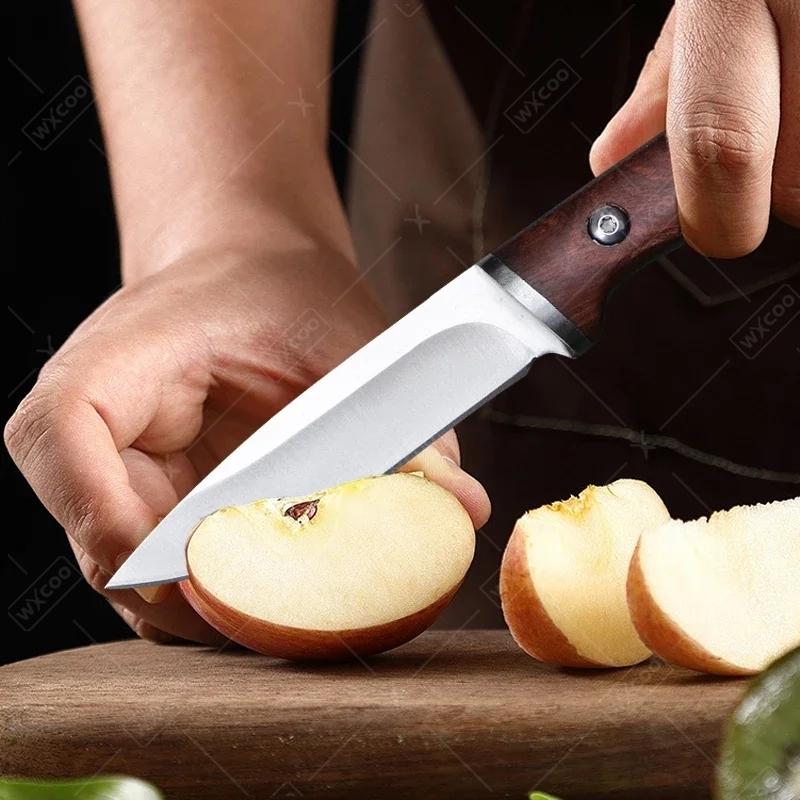 Stainless Steel Pocket Boning Knife Professional Kitchen Knives Fruit Knife Butcher Vegetable Slicing Meat Cleaver with Sheath