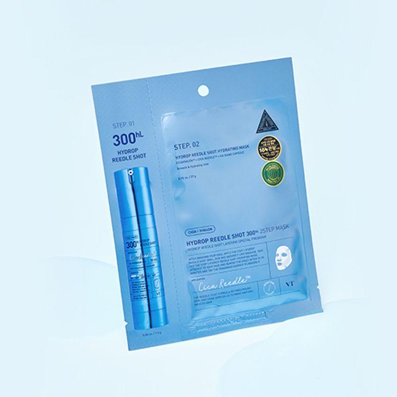 [VT Cosmetics] Hydrop Reedle Shot 300hL 2-Step Mask (1ea)