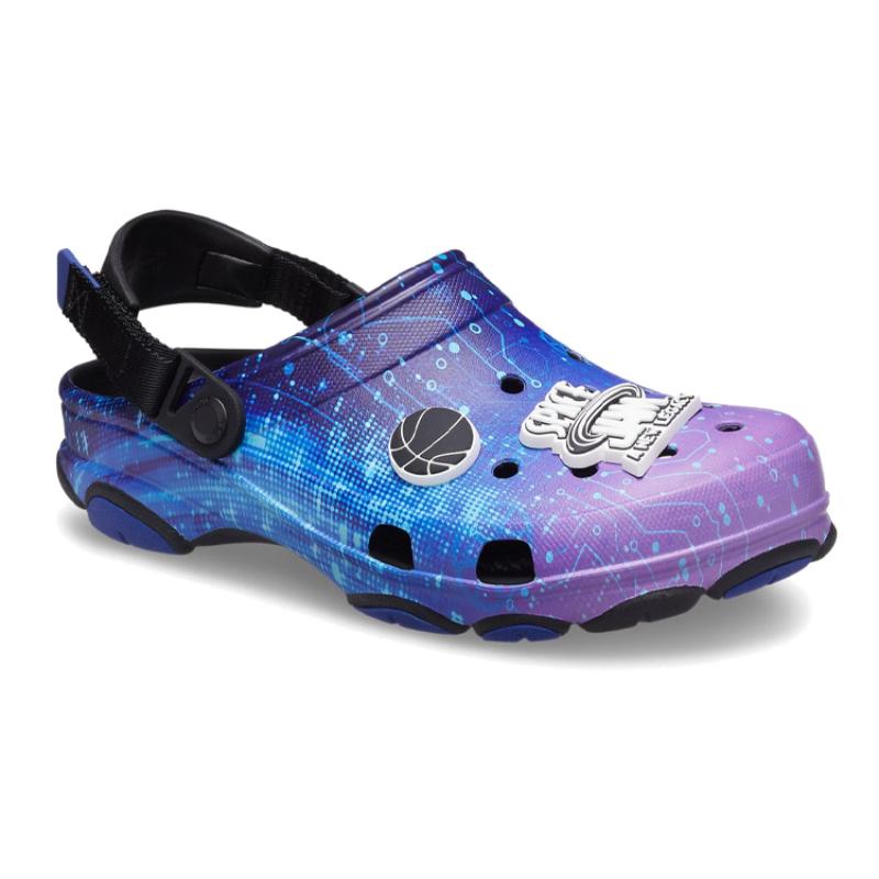 Crocs Classic All Terrain Space Jam II EVA Lightweight and Comfortable Hole Shoes for Men and Women In Black and Purple